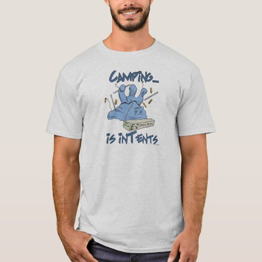 T-shirt Le camping est l'intention (Devant)