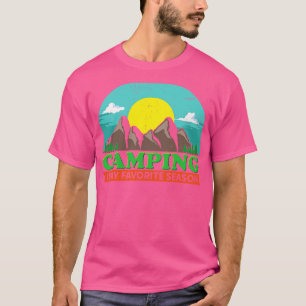 T-shirt Le camping est ma saison préférée