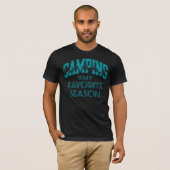 T-shirt Le Camping Est Ma Saison Préférée (Devant entier)