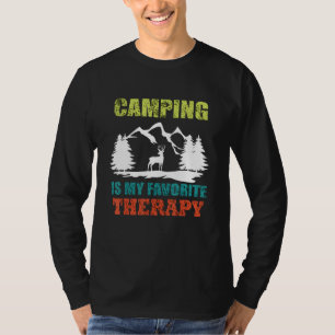 T-shirt Le Camping Est Ma Thérapie Préférée