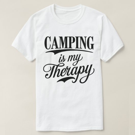 T-shirt Le Camping Est Mon Citation Thérapeutique Concepti (Design devant)