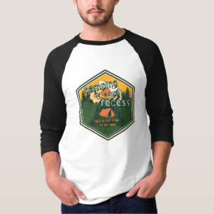 T-shirt Le camping est un jeu d'adultes, allons-y