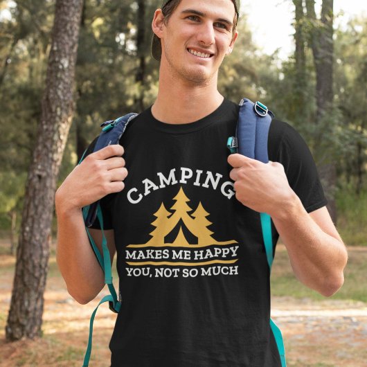 T-shirt Le Camping Me Rend Heureux