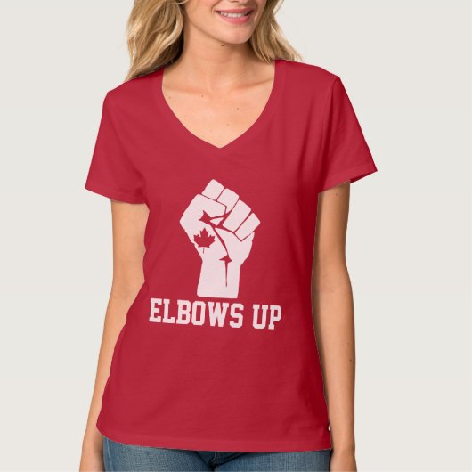 T-shirt Le Canada à coudes - Fier Canadien (Devant)