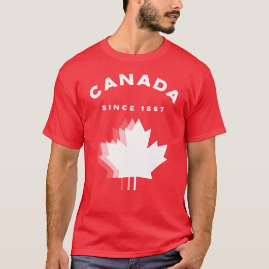 T-shirt Le Canada depuis 1867 (Devant)
