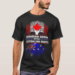 T-shirt Le Canada grandit avec des racines australiennes