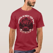 T-shirt Le Canada n'est pas à vendre (Devant)