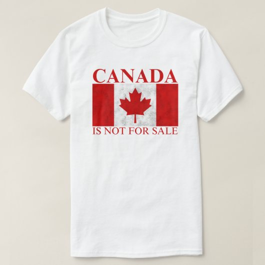T-shirt Le Canada n'est pas à vendre (Design devant)