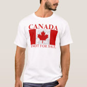 T-shirt Le Canada n'est pas à vendre (Devant)