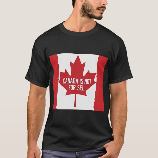 T-shirt Le Canada n'est pas à vendre (Devant)