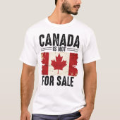 T-shirt Le Canada n'est pas à vendre Distorsion Drapeau (Devant)
