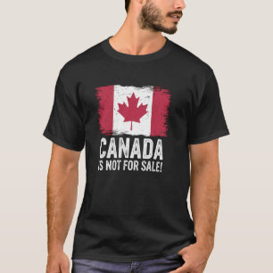 T-shirt Le Canada n'est pas à vendre Feuille d'érable Vint