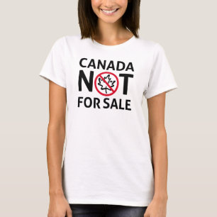 T-shirt LE CANADA n'est pas à vendre Freedom Canadian Oh