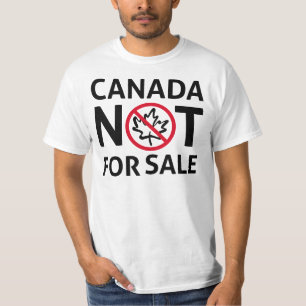 T-shirt LE CANADA n'est pas à vendre Freedom Canadian Oh