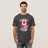 T-shirt Le Canada ordonne les États-Unis radote (Devant entier)