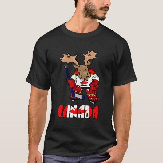 T-shirt Le Canada - orignal (Devant)