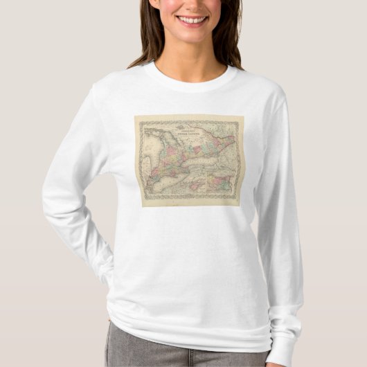 T-shirt Le Canada supérieur (Devant)
