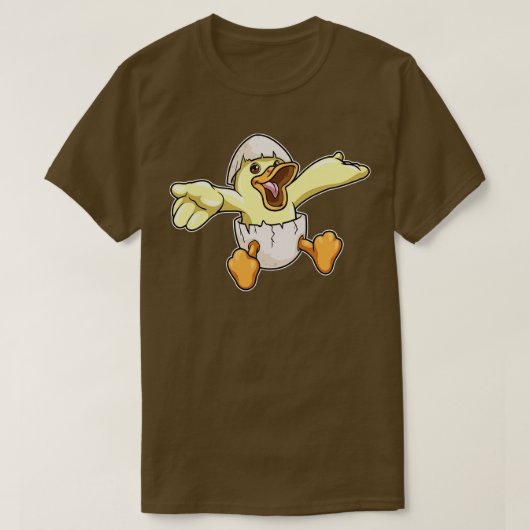 T-shirt Le canard éclot de l'œuf (Design devant)