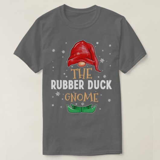 T-shirt Le canard en caoutchouc Gnome Family Correspondant (Design devant)
