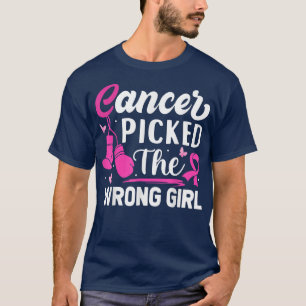T-shirt Le Cancer A Choisi La Fille Fighter Fighter Briser