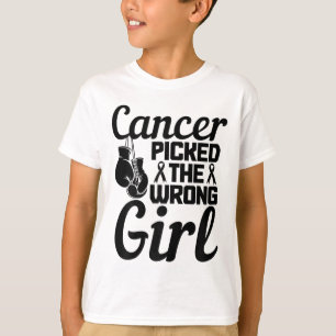T-shirt Le Cancer A Choisi La Mauvaise Fille Le Cancer Du
