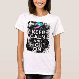 T-shirt Le cancer de la thyroïde maintiennent calme et le