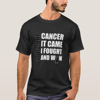 T-shirt Le cancer du mélanome Lutte contre le cancer Ruban