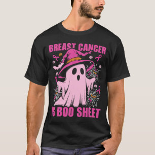 T-shirt Le cancer du sein est une feuille de fantôme Hallo
