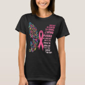 T-shirt le cancer du sein et la vie en vie (Devant)