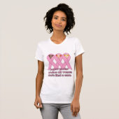 T-shirt Le cancer du sein touche toutes les femmes (Devant entier)