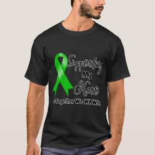 T-shirt Le cancer du tube digestif soutient mon héros