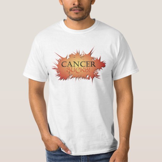 T-shirt Le Cancer suce la pièce en t graphique (Devant)