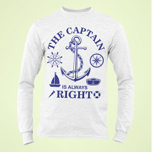 T-shirt Le capitaine a toujours raison - Capitaine Funny -