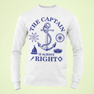 T-shirt Le Capitaine a toujours raison - Capitaine Funny -