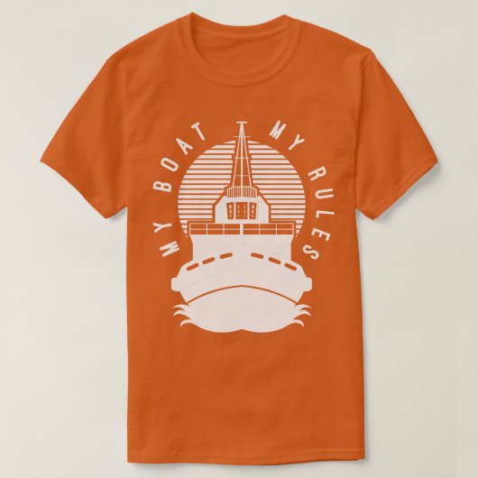 T-shirt Le capitaine de bateau Cadeau (Design devant)