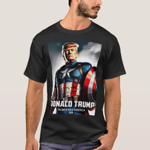 T-shirt Le Capitaine Donald Trump 1 Trump Trump Trump
