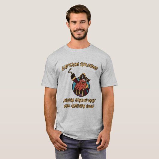 T-shirt Le Capitaine Évident (Devant entier)