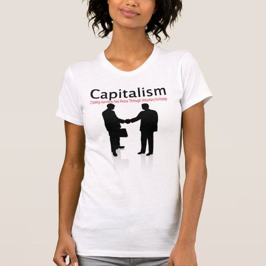 T-shirt le capitalisme crée la paix (Devant)