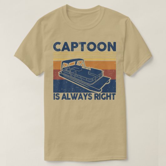 T-shirt Le capot est toujours droit propriétaire ponton Pè (Design devant)