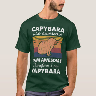 T-shirt Le capybara est un animal incroyable, mignon et ad