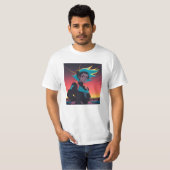 T-shirt Le Caractère Anime Vous Regarde Avec Jugement... (Devant entier)