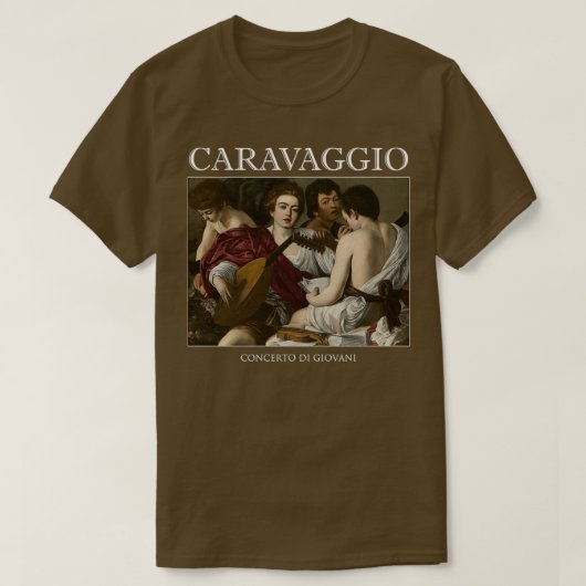 T-shirt Le Caravaggio des Musiciens (Design devant)