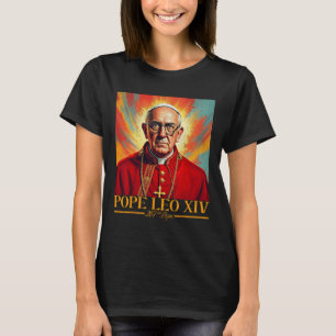 T-shirt Le cardinal Robert Prevost Chemise Pape Leo Xiv 1