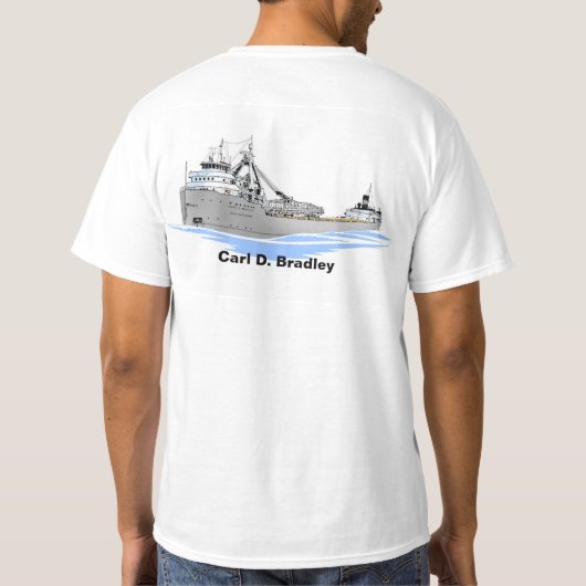 T-shirt Le cargo des Grands Lacs Carl D. Bradley (Dos)