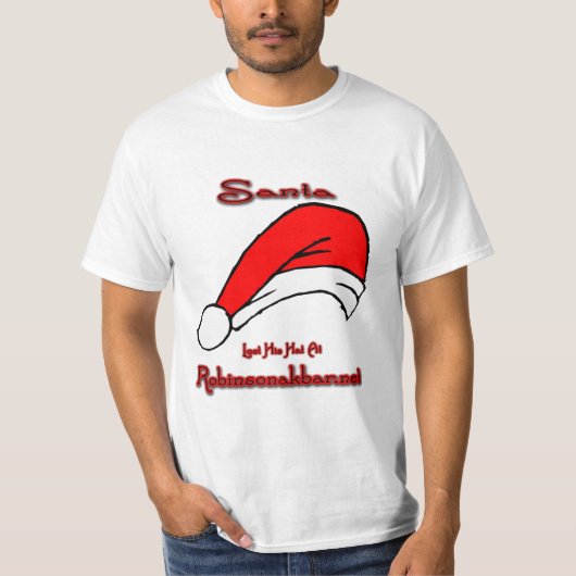 T-shirt Le casquette de Père Noël (Devant)