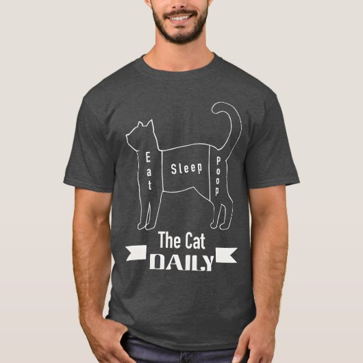 T-shirt Le Cat Daily retro (Devant)