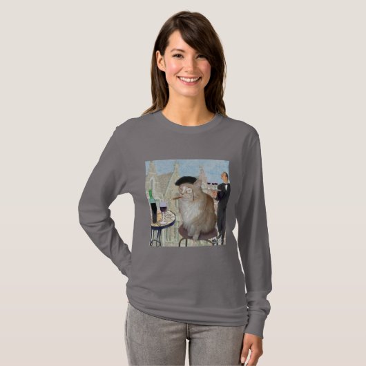 T-shirt Le Cat du Café (Devant entier)