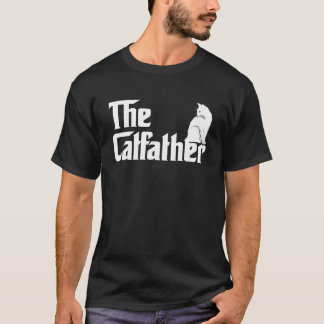 T-shirt Le Catfather T Shirt Drôle Chat Parodique Hommes P