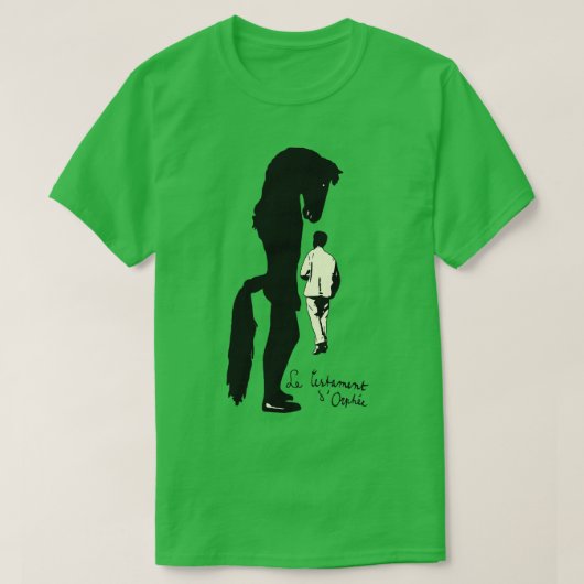T-shirt Le cavalier du Testament d'Orphée (Design devant)