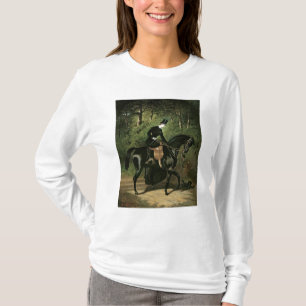 T-shirt Le cavalier Kipler sur sa jument noire